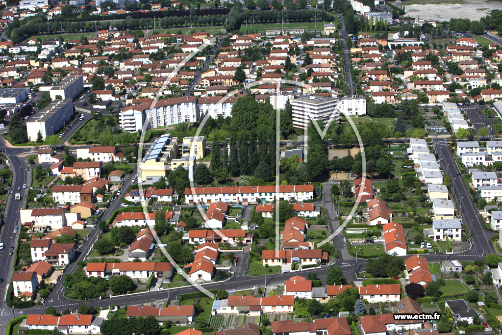 Photo arienne de Clermont-Ferrand (Quartier de la Plaine)
