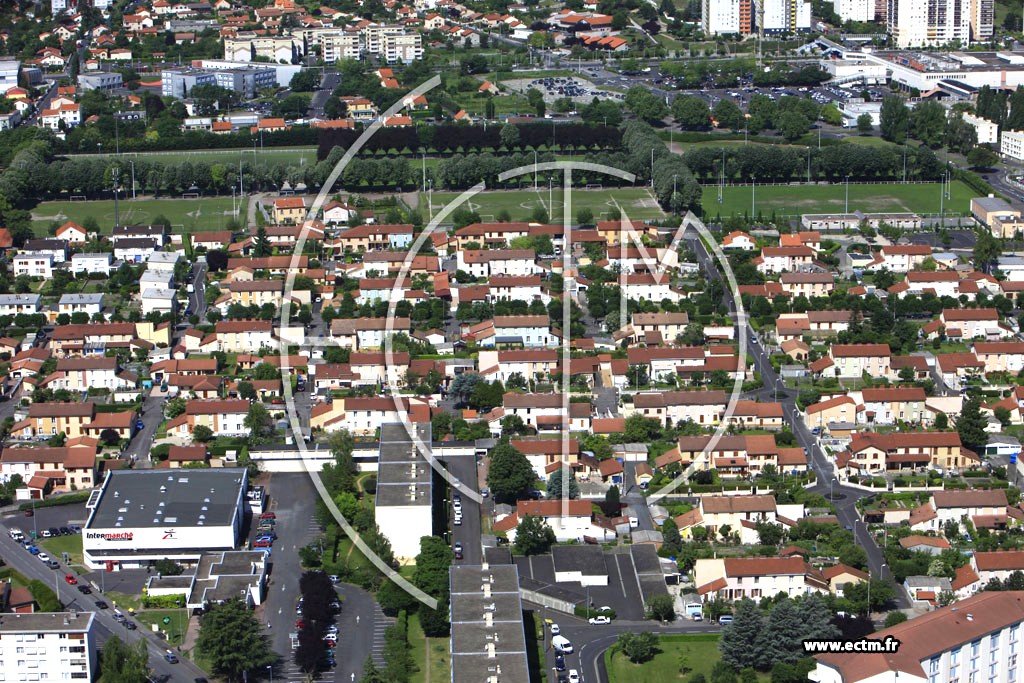 Photo arienne de Clermont-Ferrand (Quartier de la Plaine)