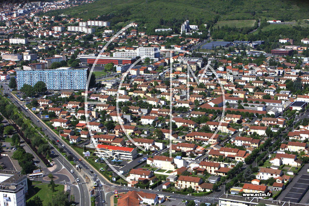 Photo arienne de Clermont-Ferrand (Quartier de la Plaine)