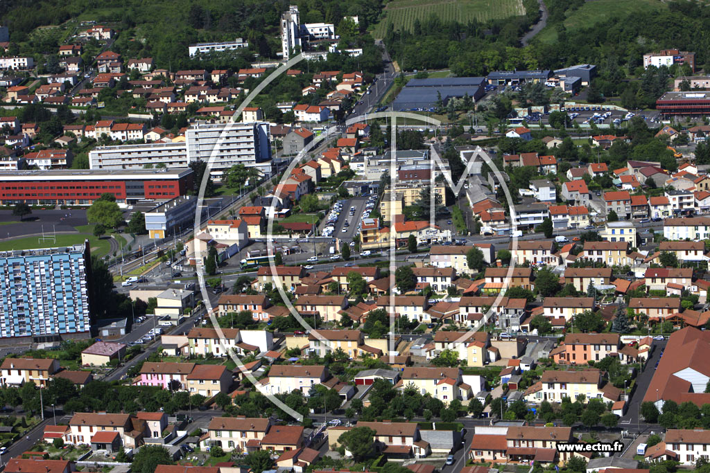 Photo arienne de Clermont-Ferrand (Quartier de la Plaine)