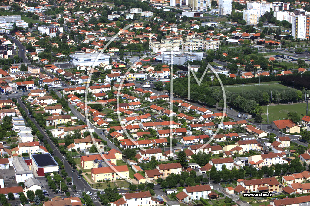 Photo arienne de Clermont-Ferrand (Quartier de la Plaine)
