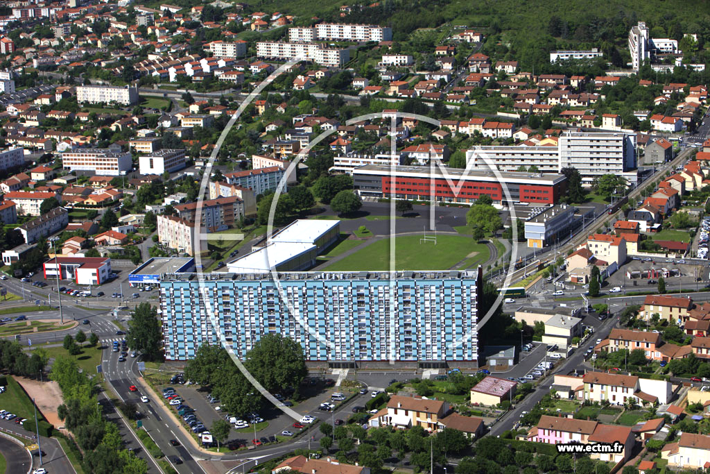 Photo arienne de Clermont-Ferrand (Quartier de la Plaine)