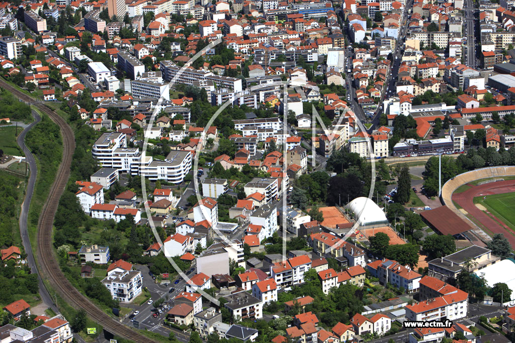 Photo arienne de Clermont-Ferrand (Quartier des Salins)