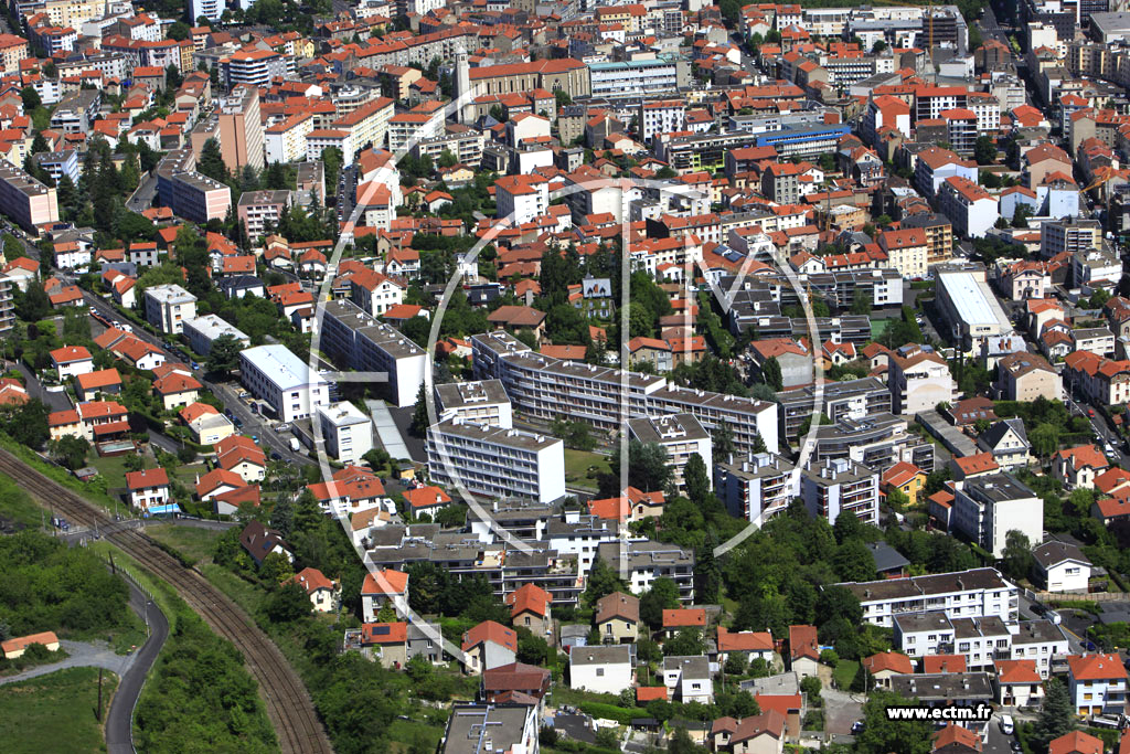 Photo arienne de Clermont-Ferrand (Quartier des Salins)