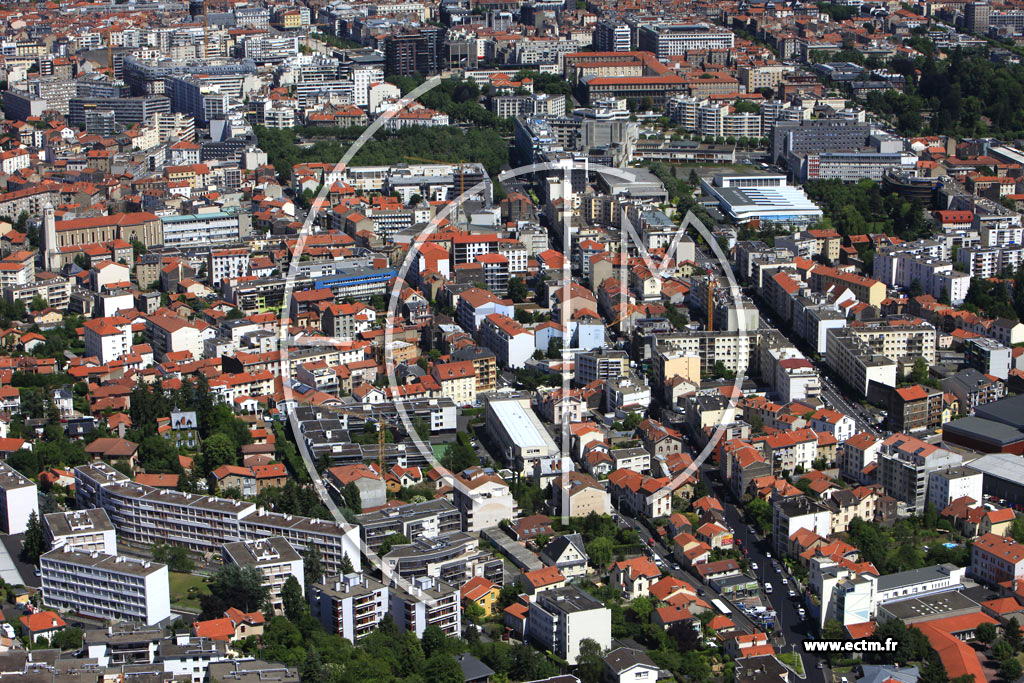 Photo arienne de Clermont-Ferrand (Quartier des Salins)