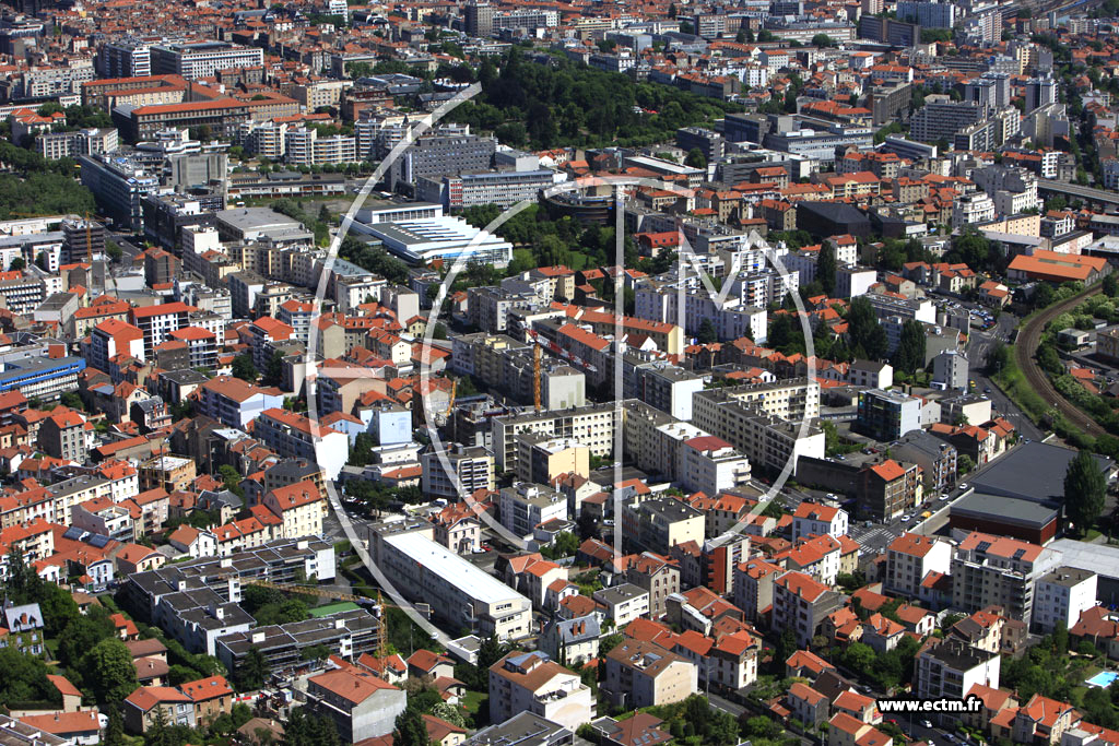 Photo arienne de Clermont-Ferrand (Quartier des Salins)