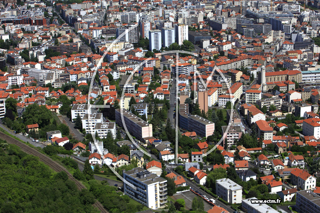 Photo arienne de Clermont-Ferrand (Quartier des Salins)