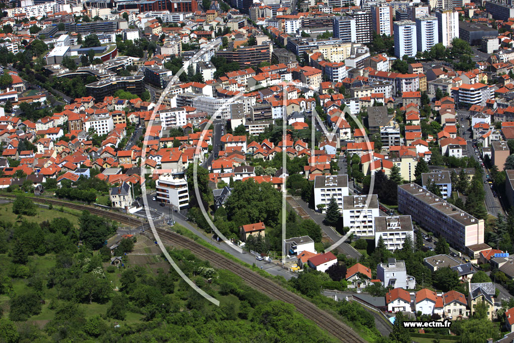 Photo arienne de Clermont-Ferrand (Quartier des Salins)