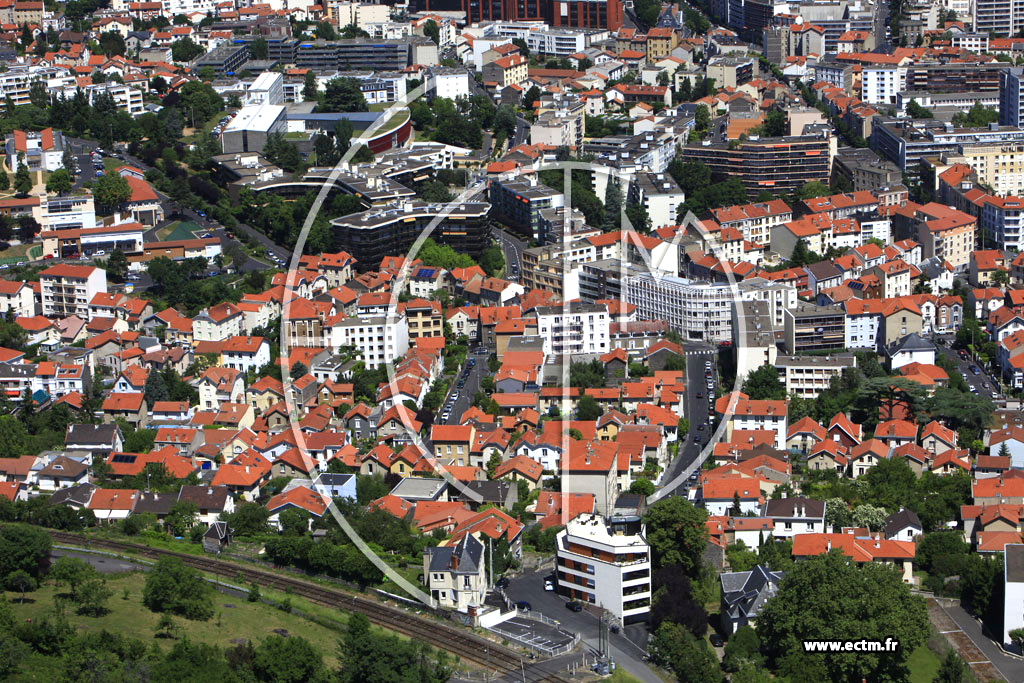 Photo arienne de Clermont-Ferrand (Quartier des Salins)