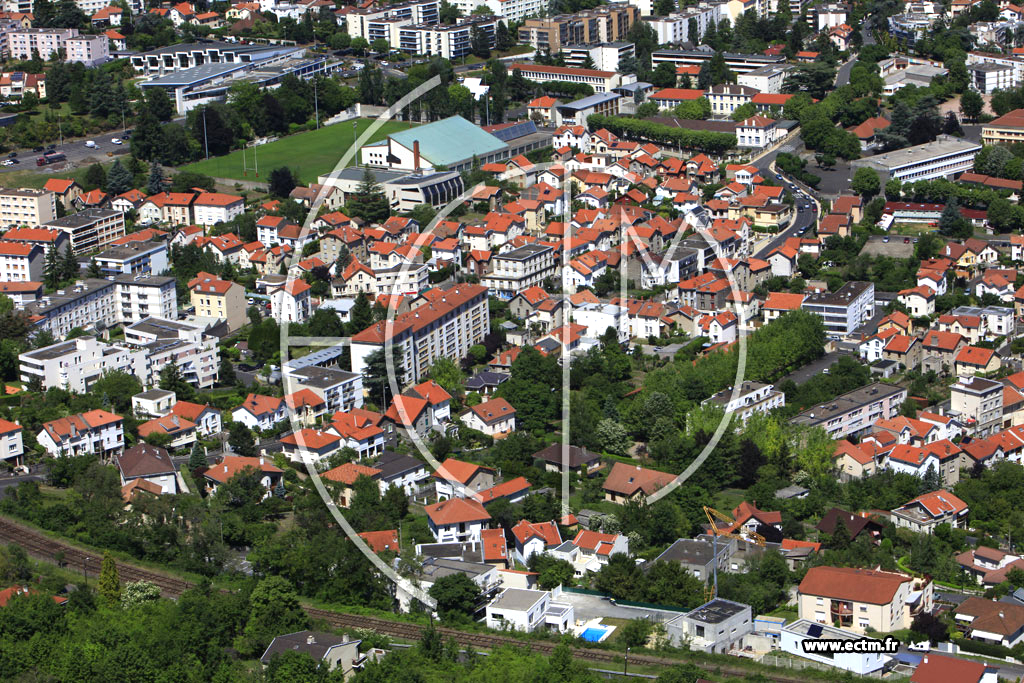 Photo arienne de Clermont-Ferrand (Quartier des Salins)