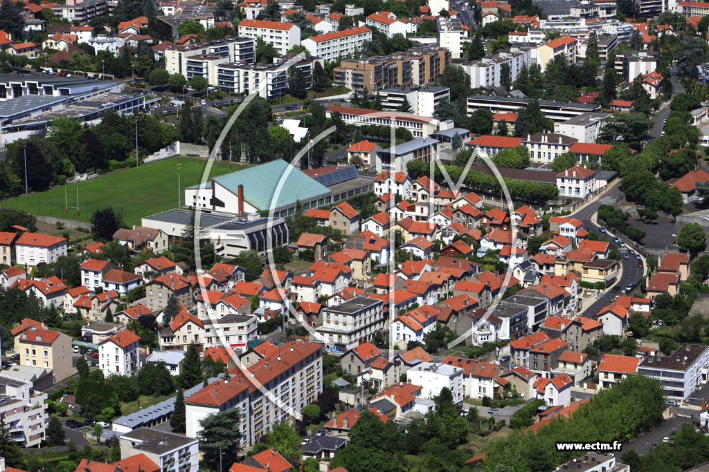 Photo arienne de Clermont-Ferrand (Quartier des Salins)