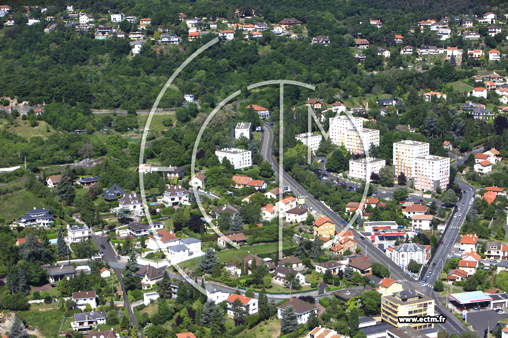 Photo arienne de Clermont-Ferrand (Route de la Baraque)