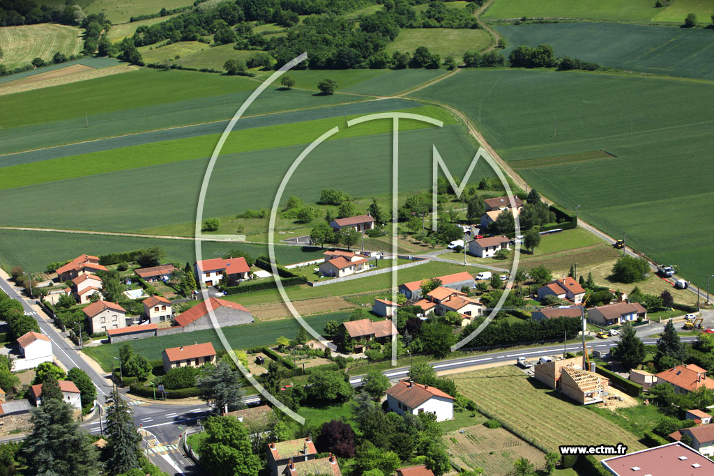 Photo arienne de Vic-le-Comte