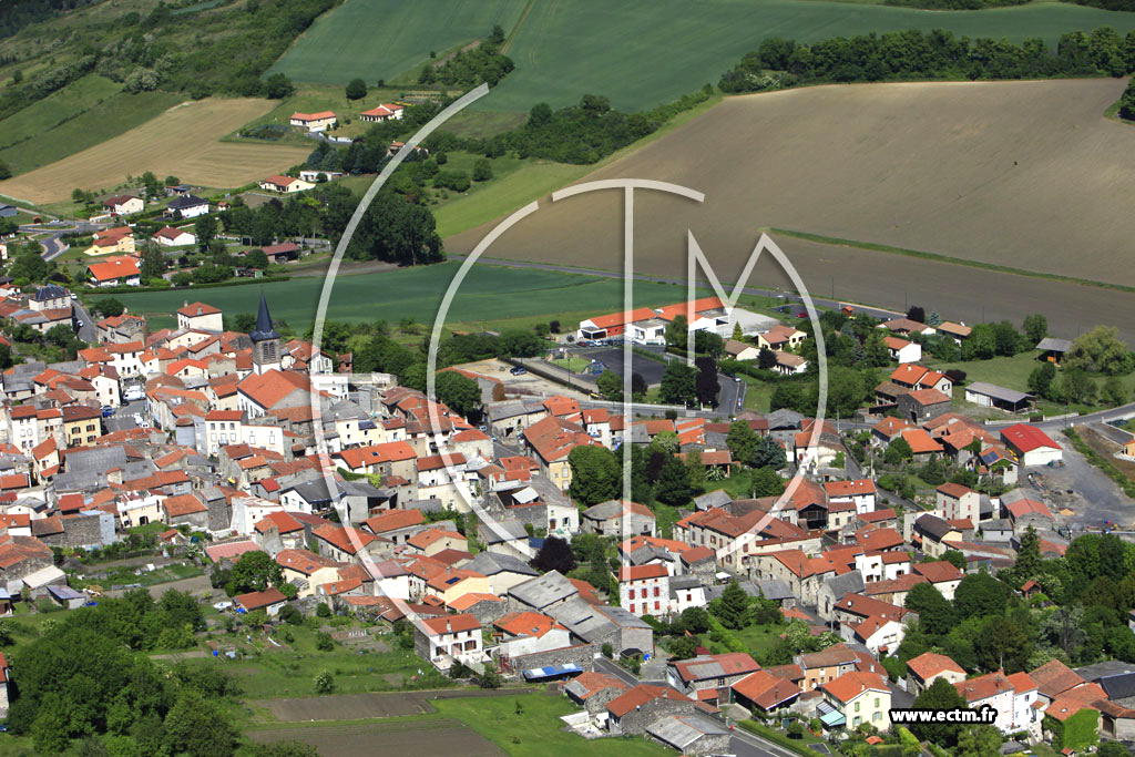 Photo arienne de Saint-Sandoux