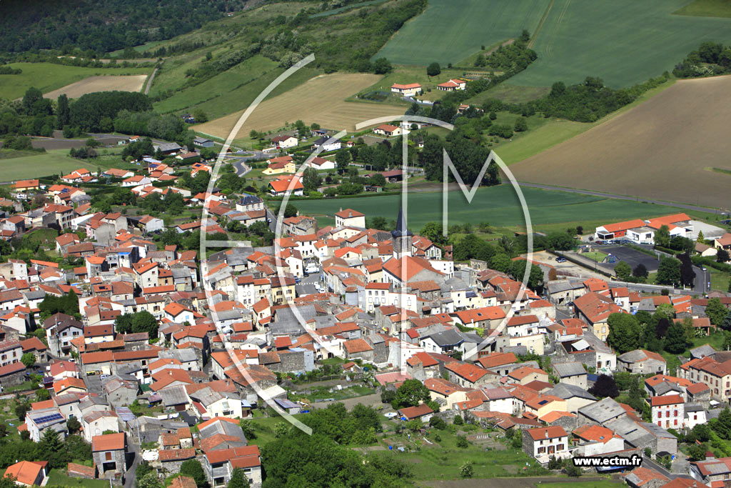 Photo arienne de Saint-Sandoux
