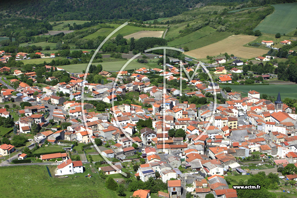 Photo arienne de Saint-Sandoux