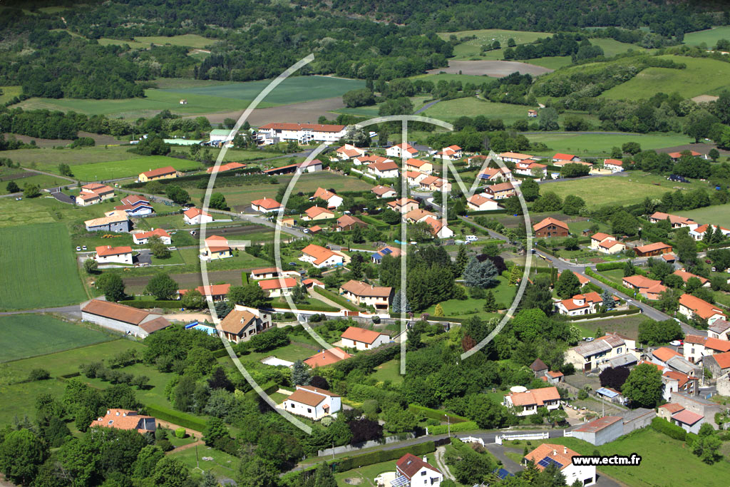 Photo arienne de Saint-Sandoux