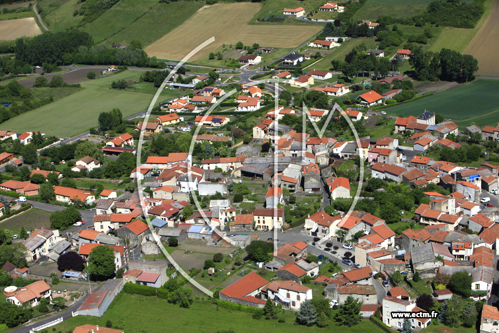 Photo arienne de Saint-Sandoux