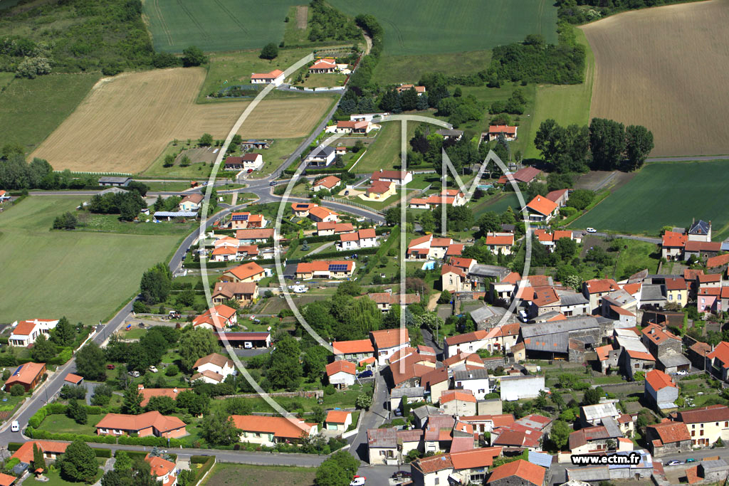 Photo arienne de Saint-Sandoux