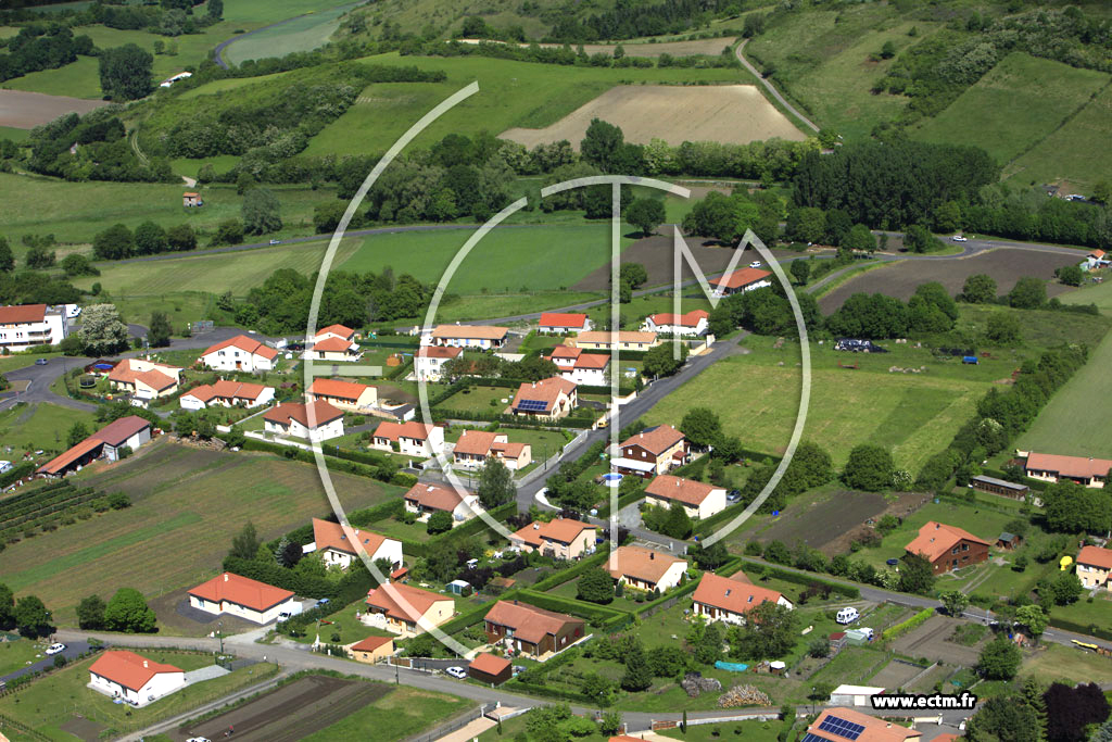 Photo arienne de Saint-Sandoux