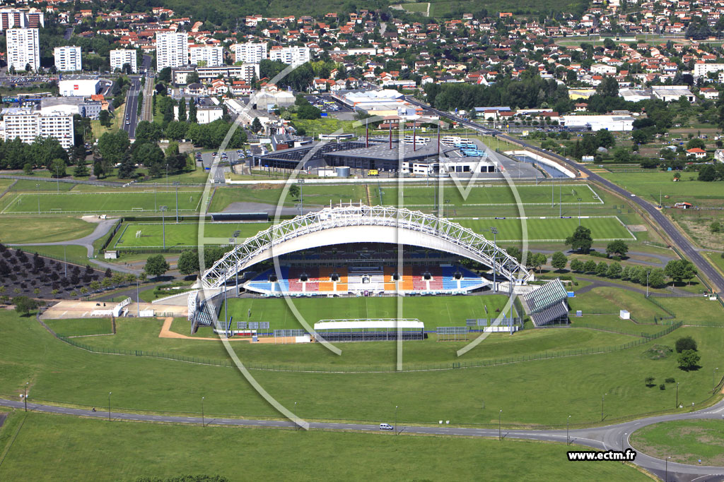 Photo arienne de Clermont-Ferrand (Stade Gabriel Montpied)