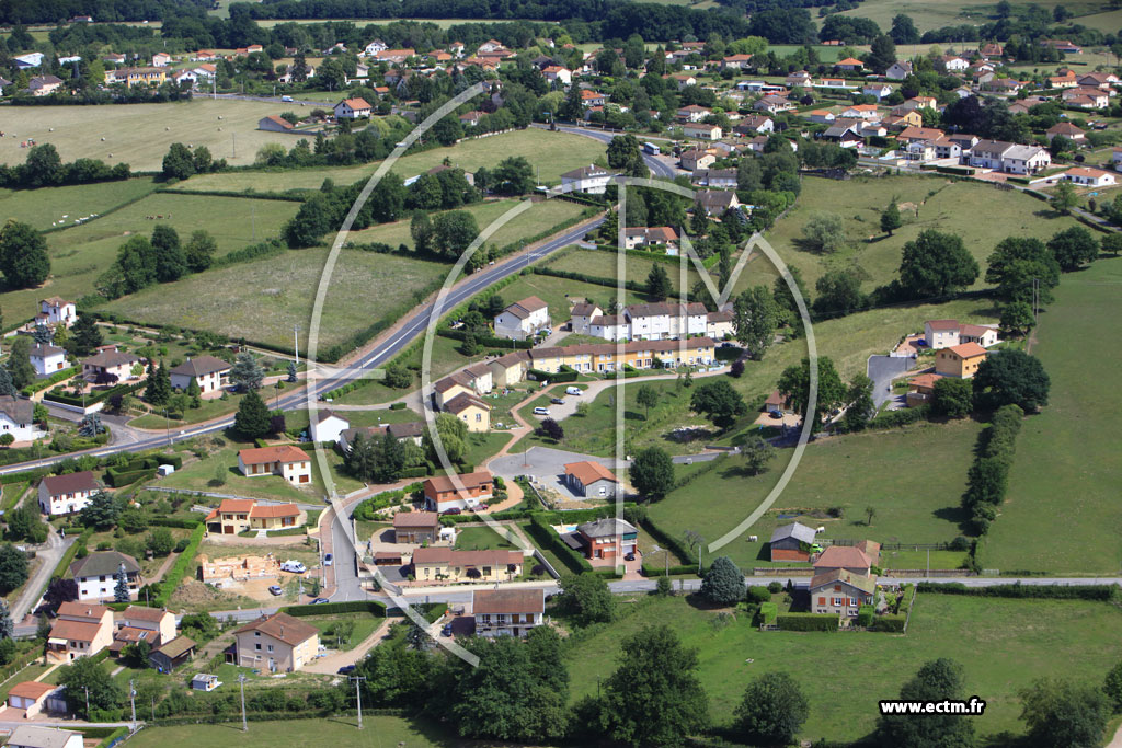 Photo arienne de Chandon (Route de Saint-Hilaire)