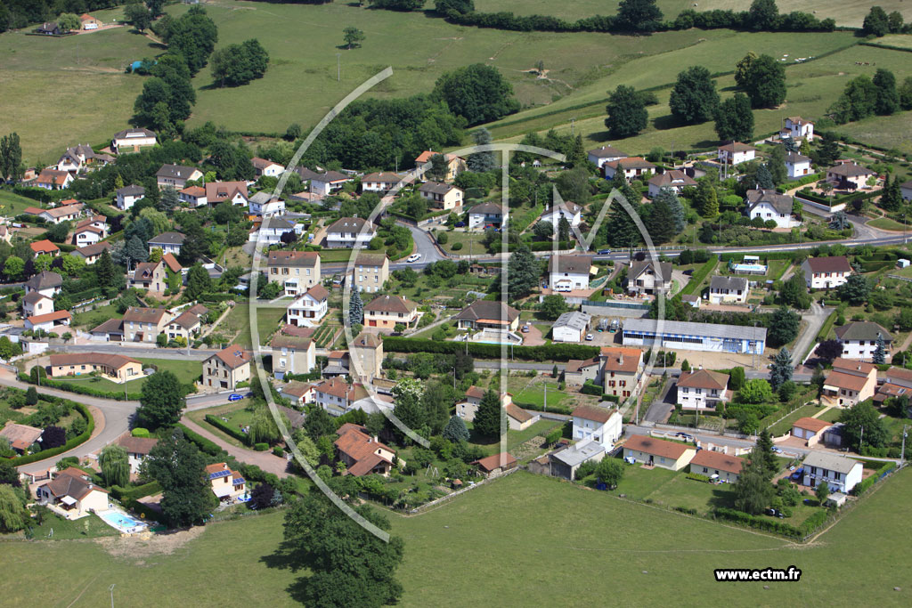 Photo arienne de Chandon (Route de Saint-Hilaire)