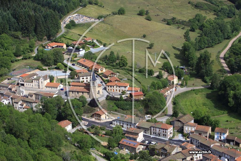 Photo arienne de Cherier (Les Moulins)