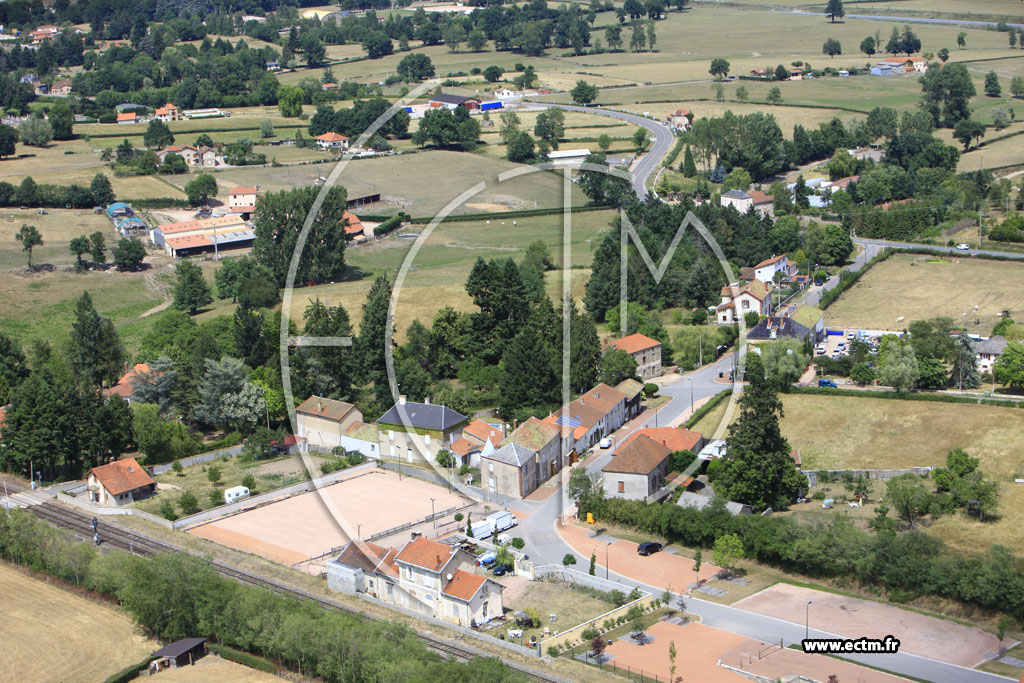 Photo arienne de La Pacaudire