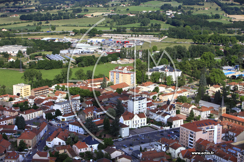 Photo arienne de Le Coteau