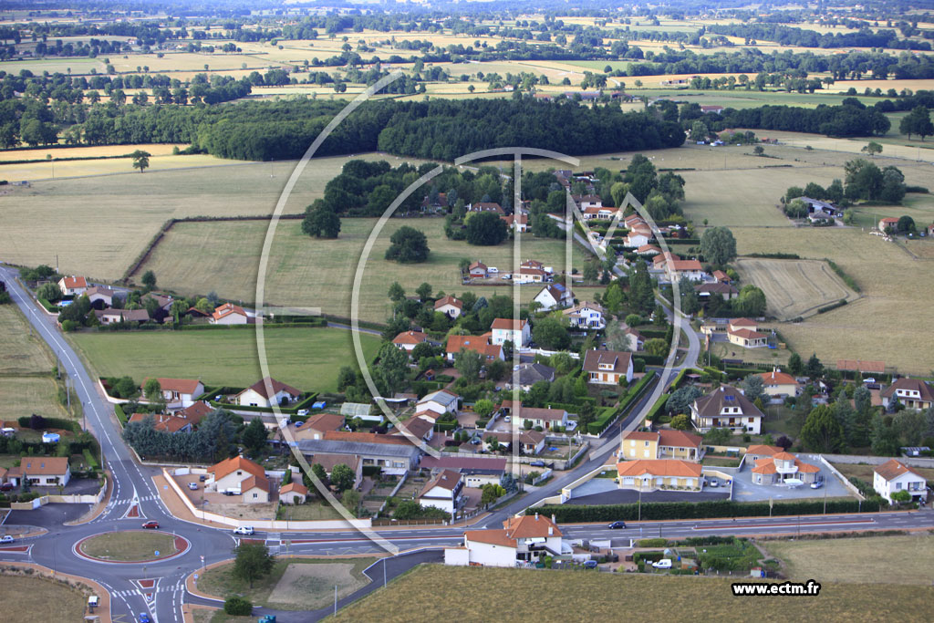 Photo arienne de Pouilly-les-Nonains