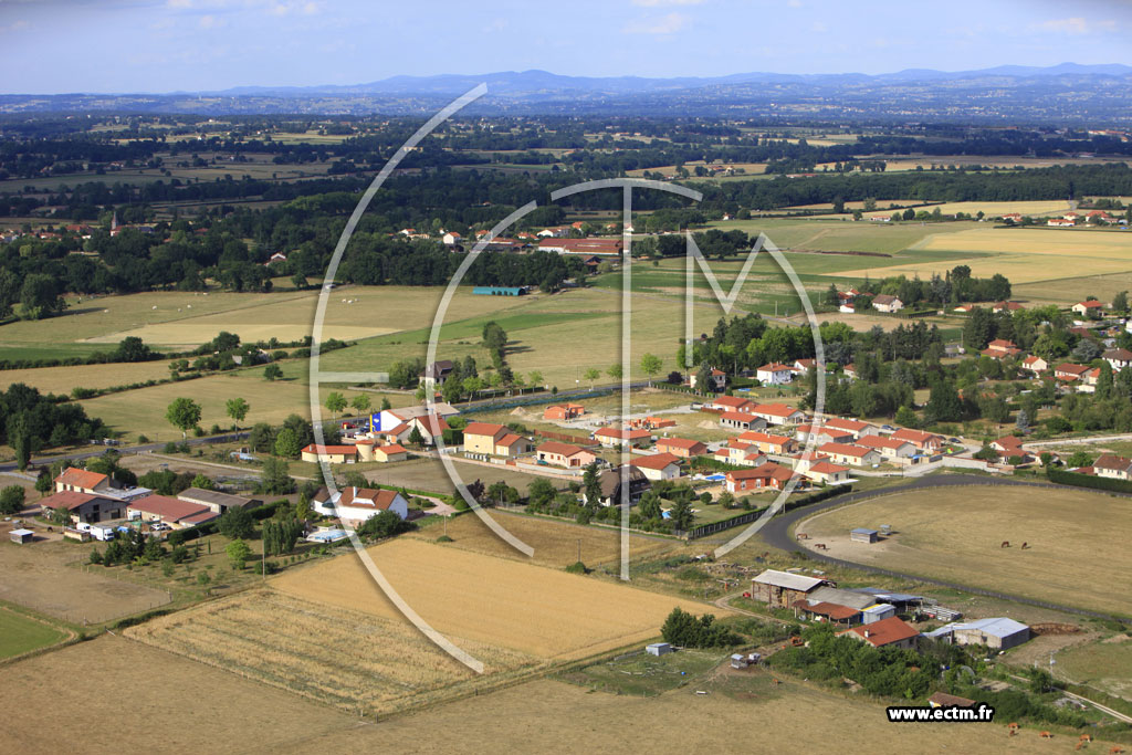 Photo arienne de Pouilly-les-Nonains