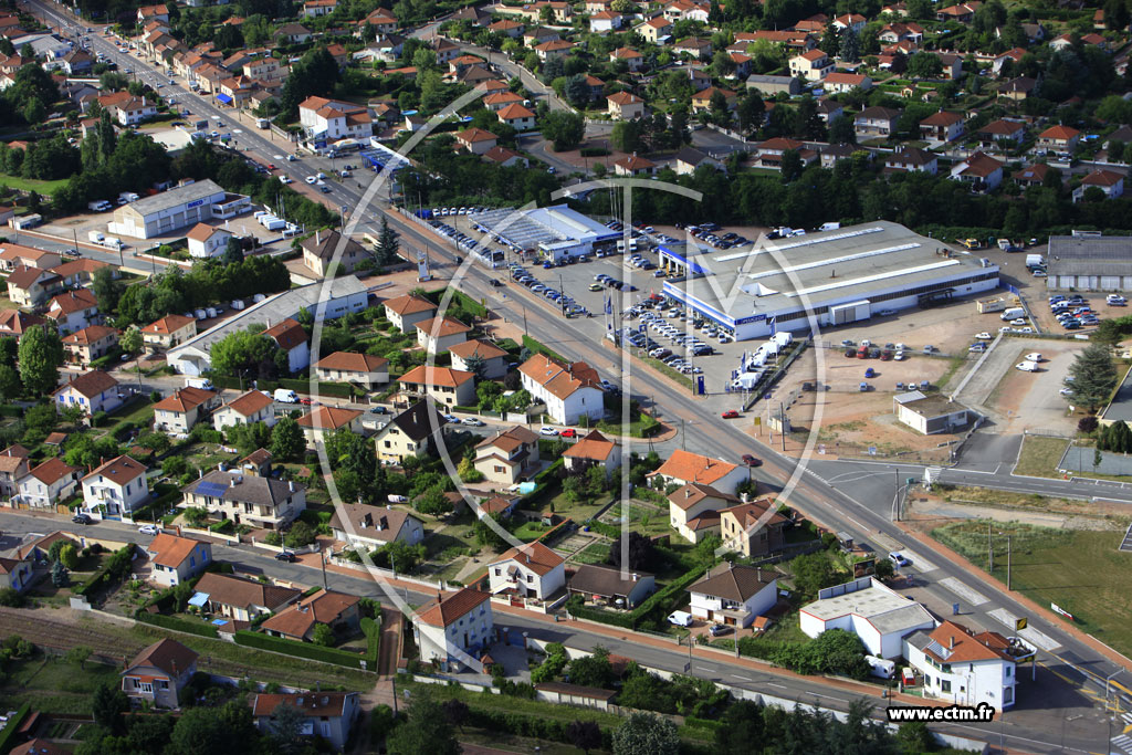 Photo arienne de Riorges (Rue Jean Moulin)