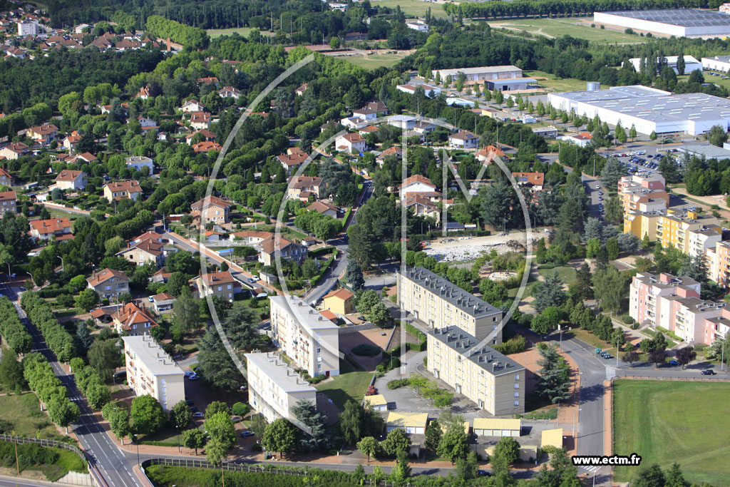 Photo arienne de Roanne (Quartier Arsenal)