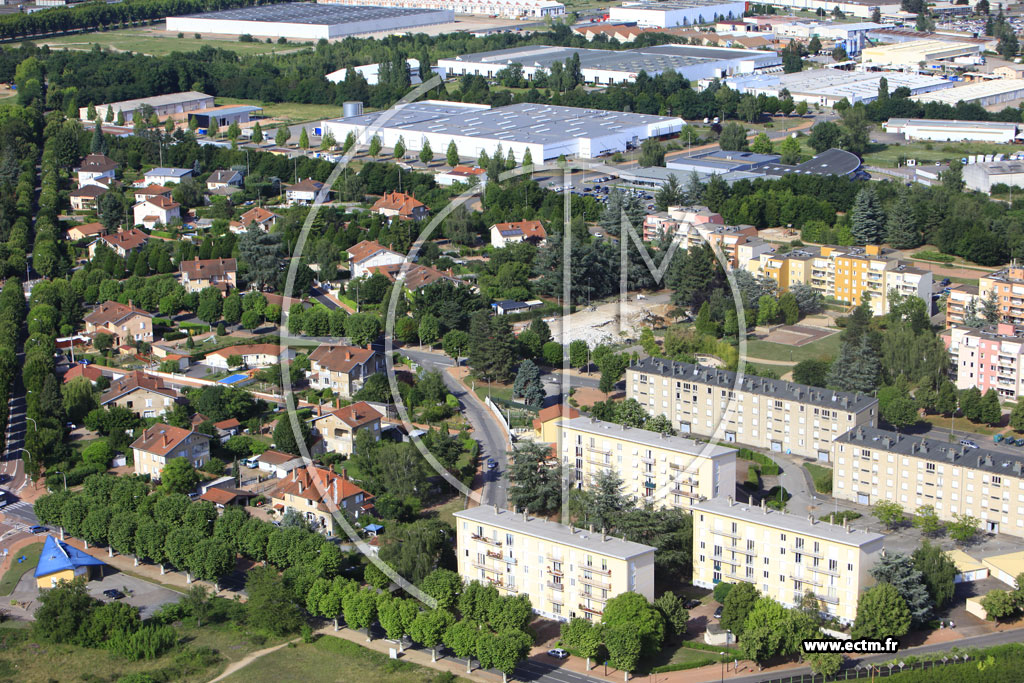 Photo arienne de Roanne (Quartier Arsenal)