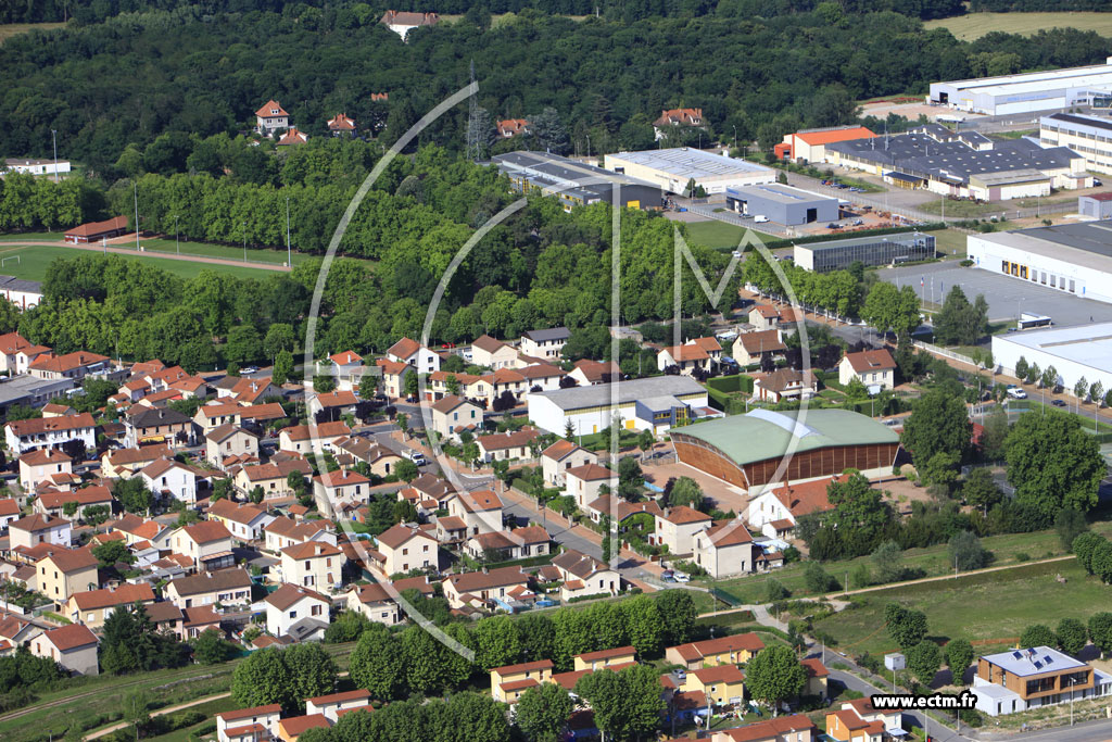 Photo arienne de Roanne (Quartier Le Parc)