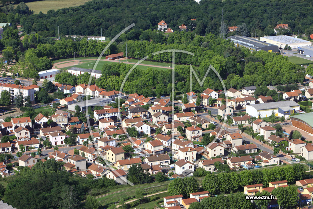 Photo arienne de Roanne (Quartier Le Parc)