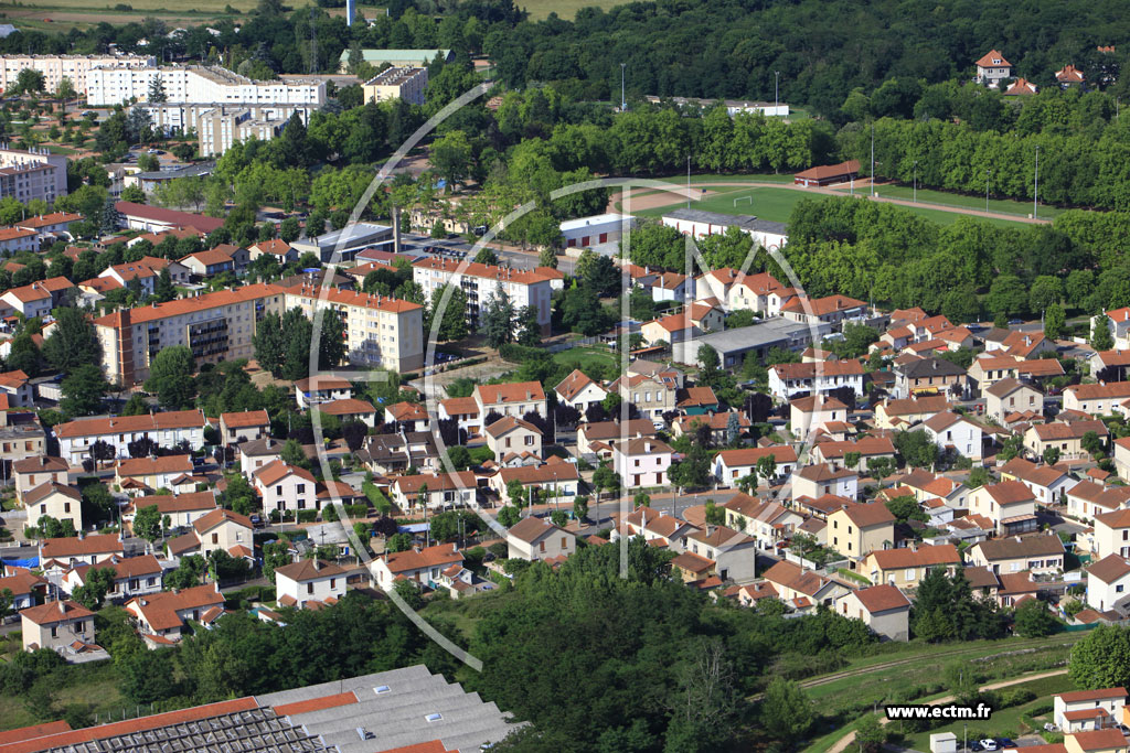 Photo arienne de Roanne (Quartier Le Parc)
