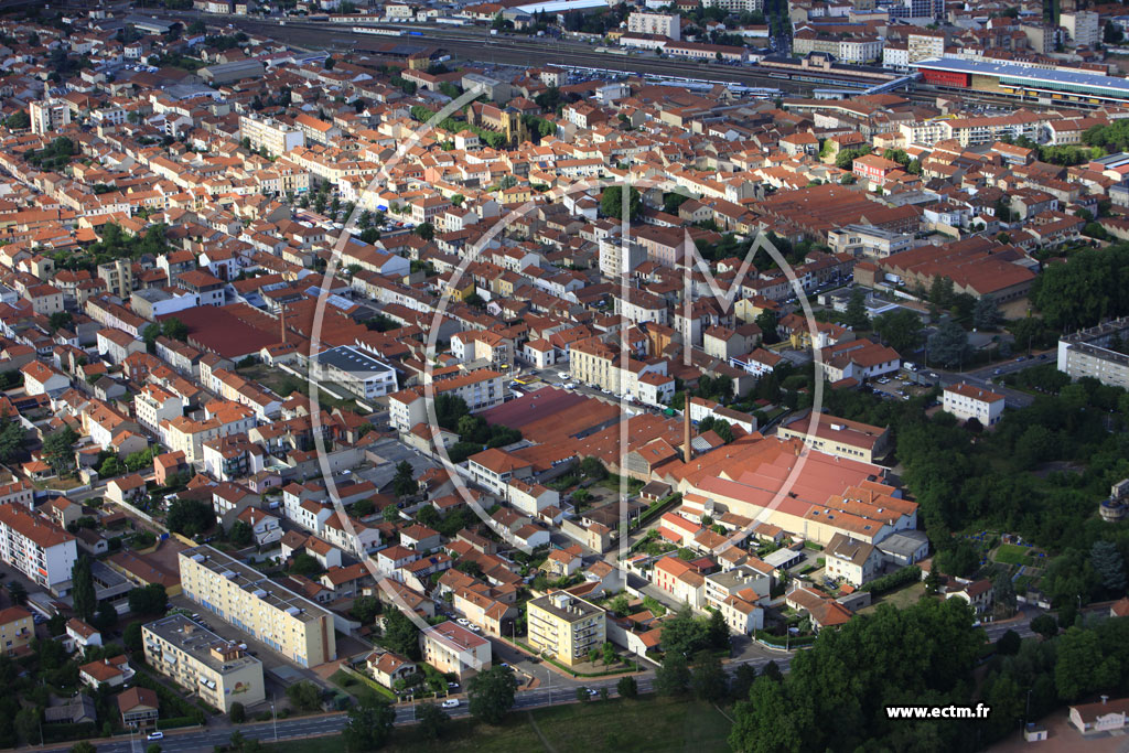 Photo arienne de Roanne (Quartier Mulsant)