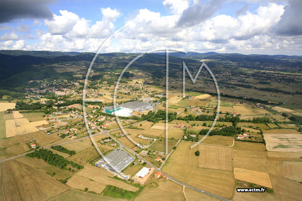 Photo arienne de Saint-Alban-les-Eaux