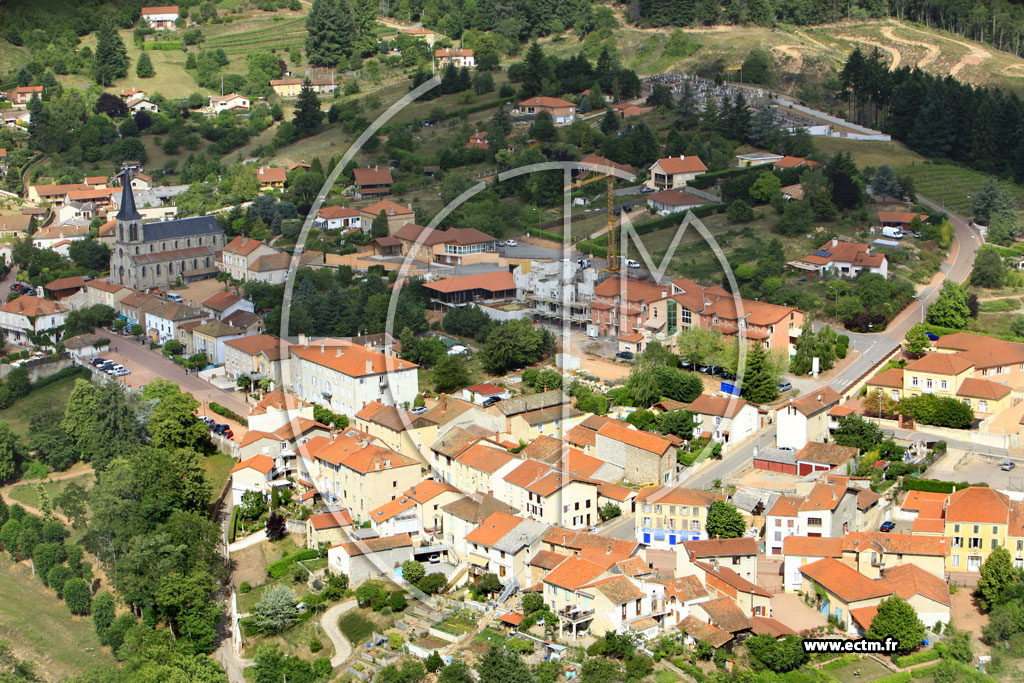 Photo arienne de Saint-Alban-les-Eaux