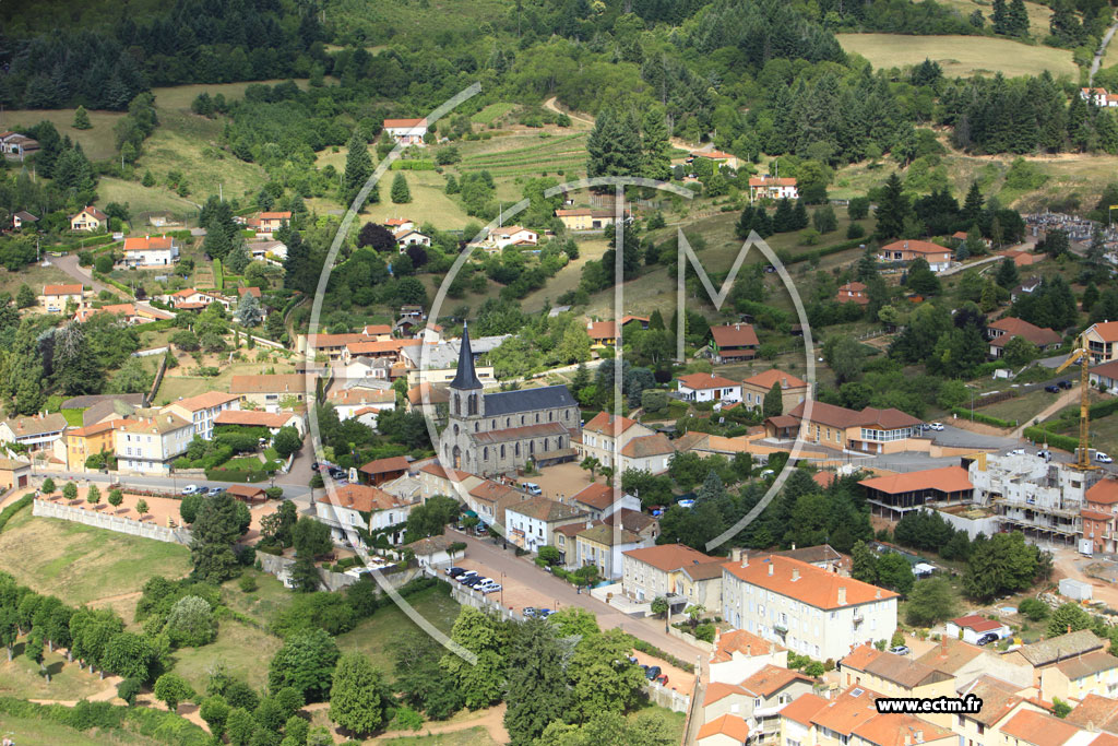 Photo arienne de Saint-Alban-les-Eaux