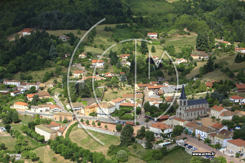 Photo arienne de Saint-Alban-les-Eaux