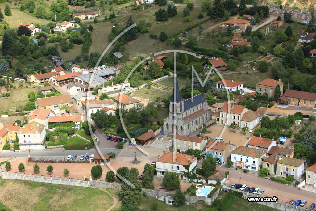Photo arienne de Saint-Alban-les-Eaux