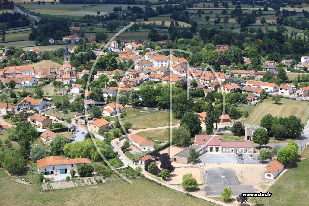 Photo arienne de Saint-Germain-Lespinasse