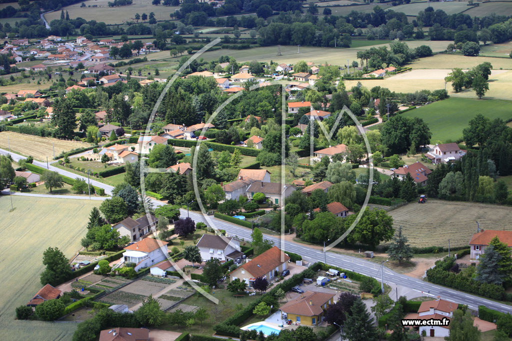 Photo arienne de Saint-Romain-la-Motte