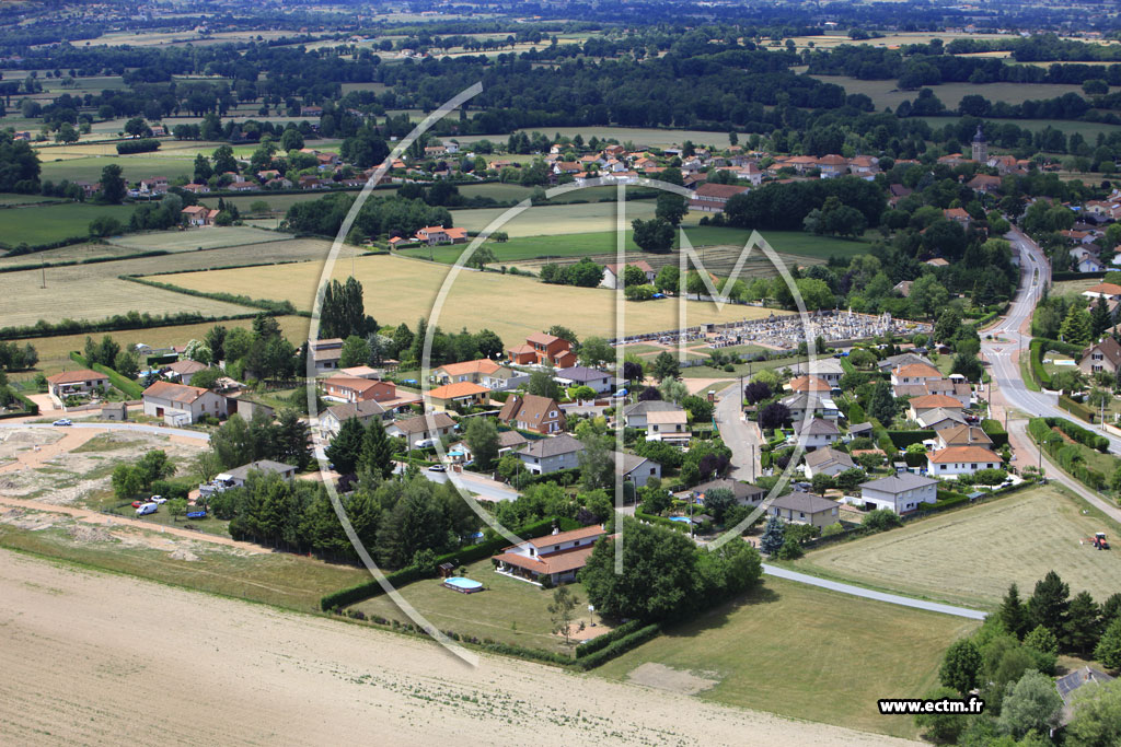 Photo arienne de Saint-Romain-la-Motte