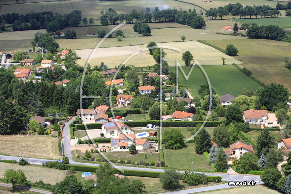 Photo arienne de Saint-Romain-la-Motte