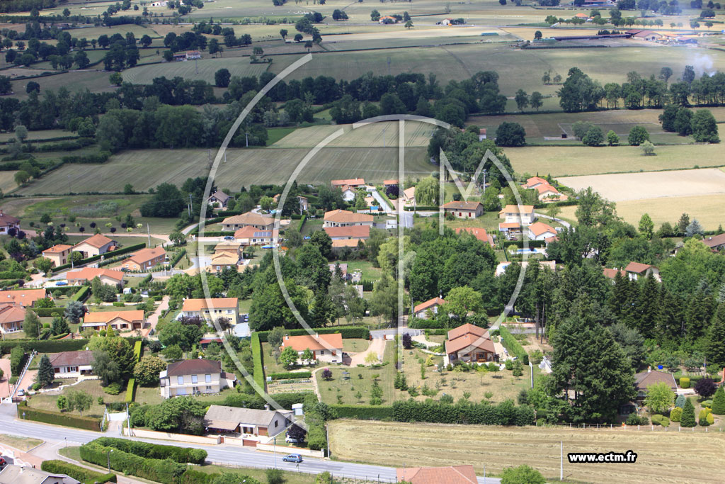 Photo arienne de Saint-Romain-la-Motte