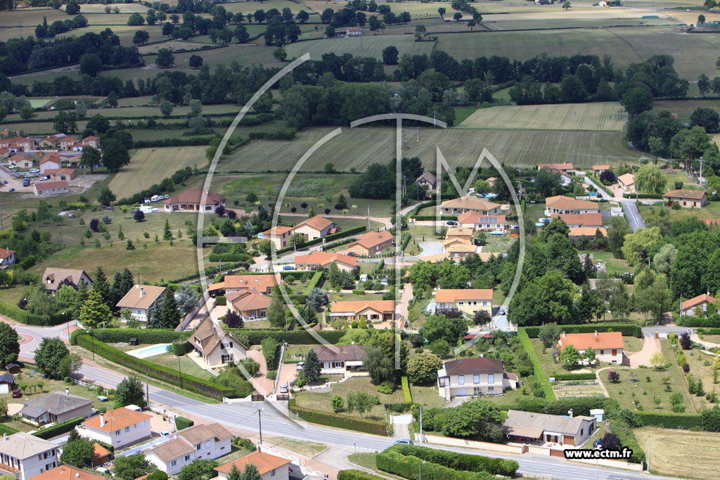 Photo arienne de Saint-Romain-la-Motte